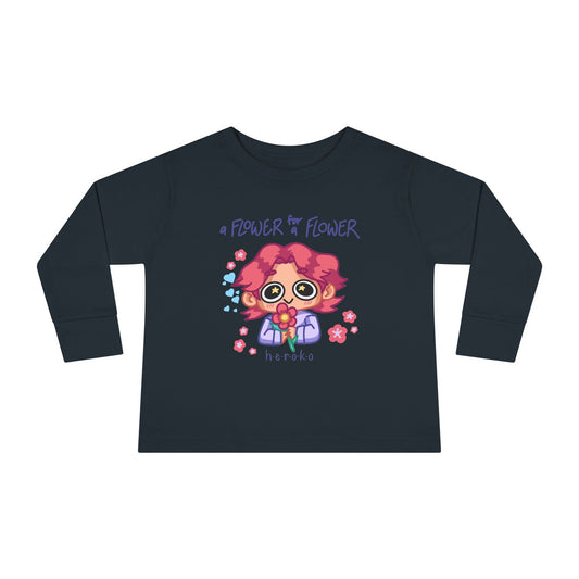 Toddler's FLOWER GIRL Long Sleeve Tee