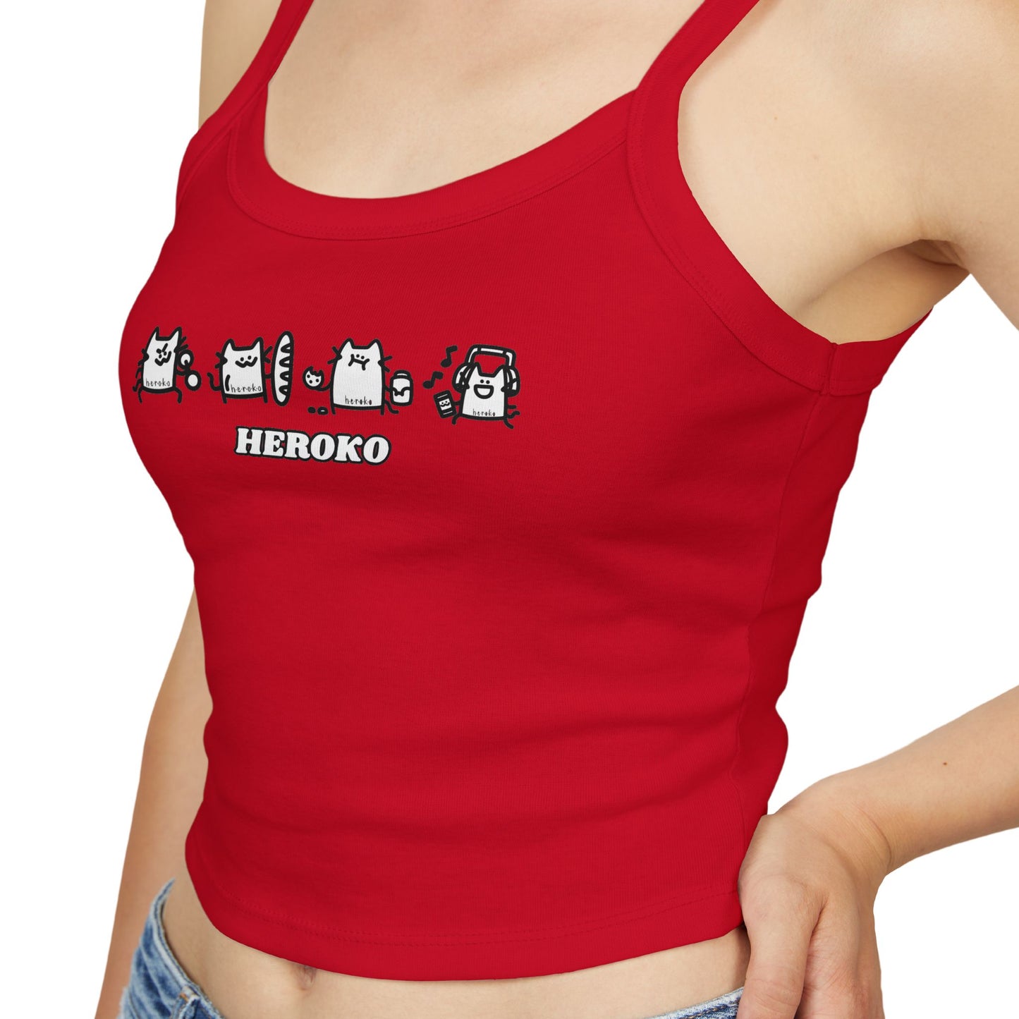 Cute Cats Women's Spaghetti Strap Tank Top - Perfect for Summer Outfits