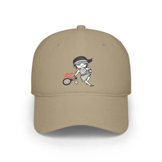 GIRLS LOVE TENNIS Low Profile Baseball Cap/Hat