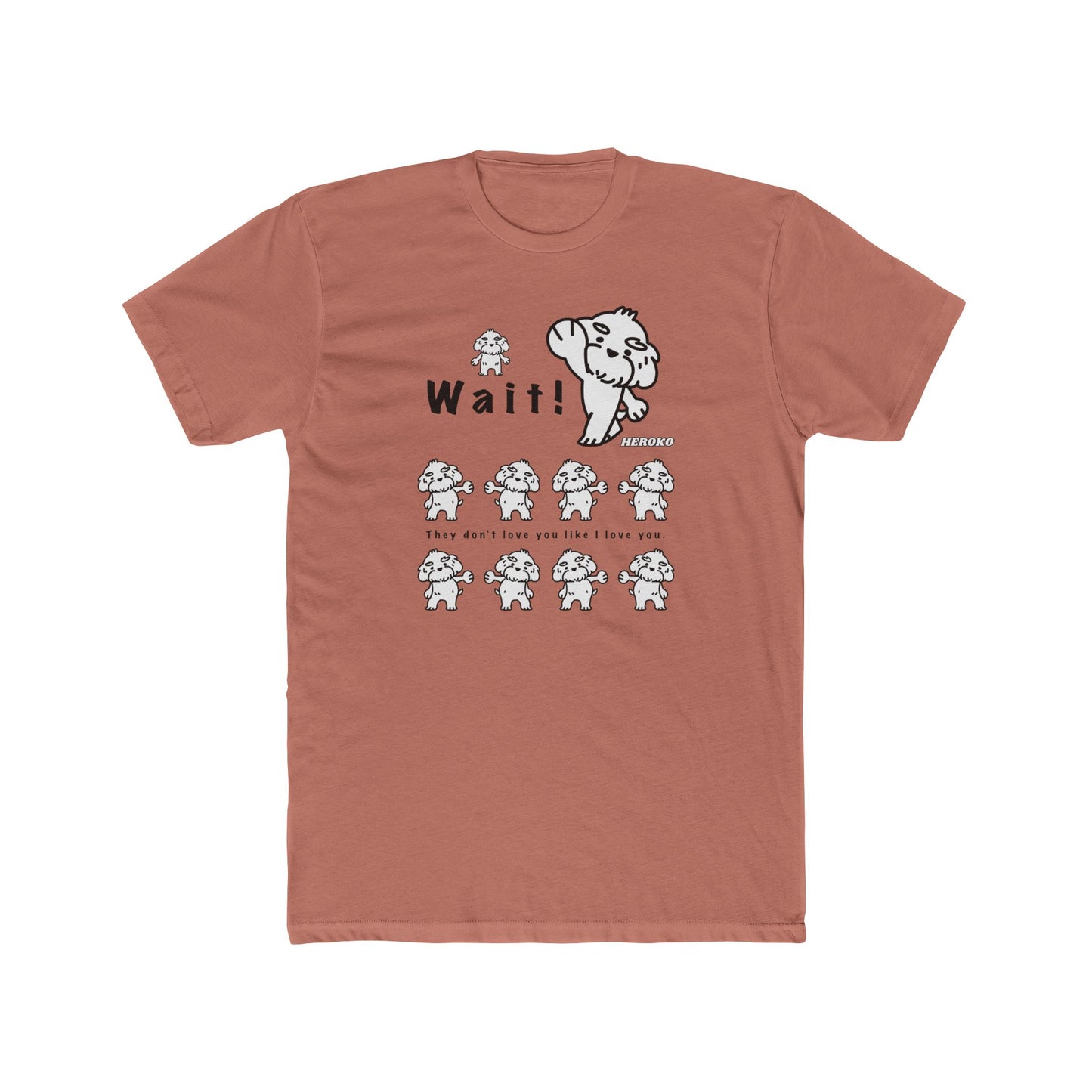 Adults WAIT! DANCING DOGS MEME Cotton Tee