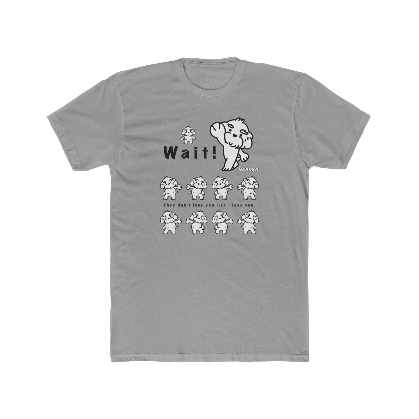 Adults WAIT! DANCING DOGS MEME Cotton Tee