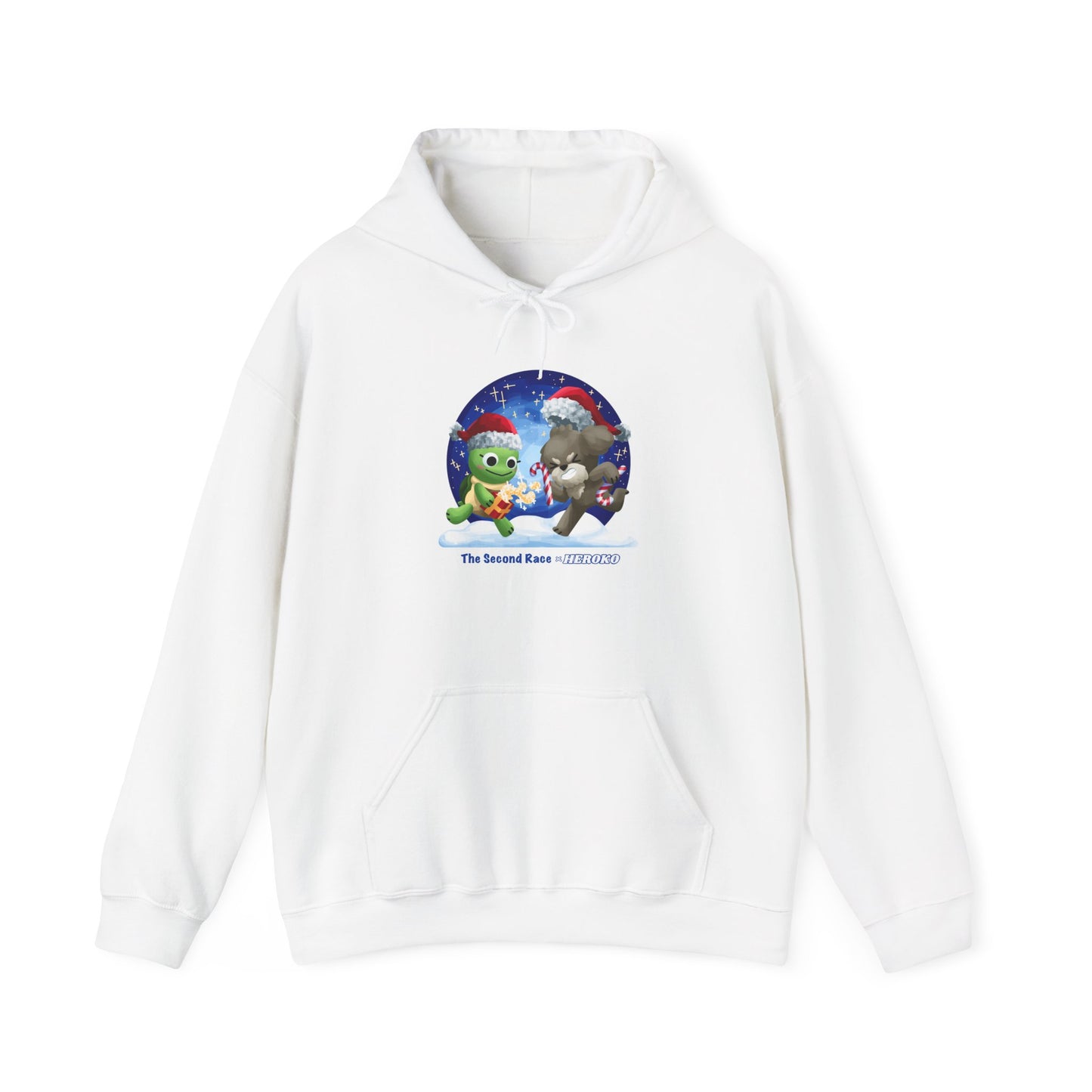 'The Second Race' Snow Globe Adults Hoodie — Holiday Book Lover Sweatshirt