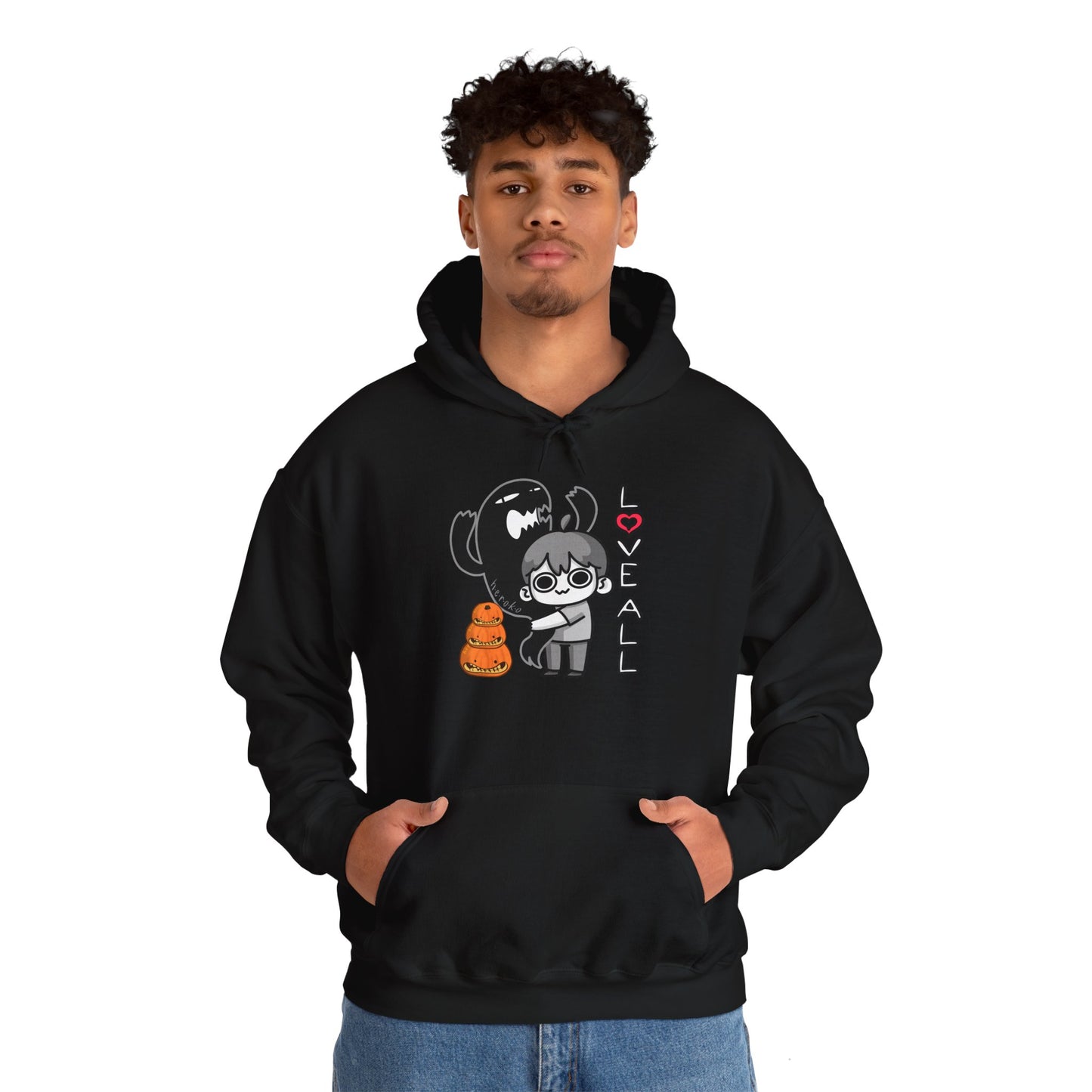 Adults LOVE ALL CREATURES WITH PUMPKINS Hoodie