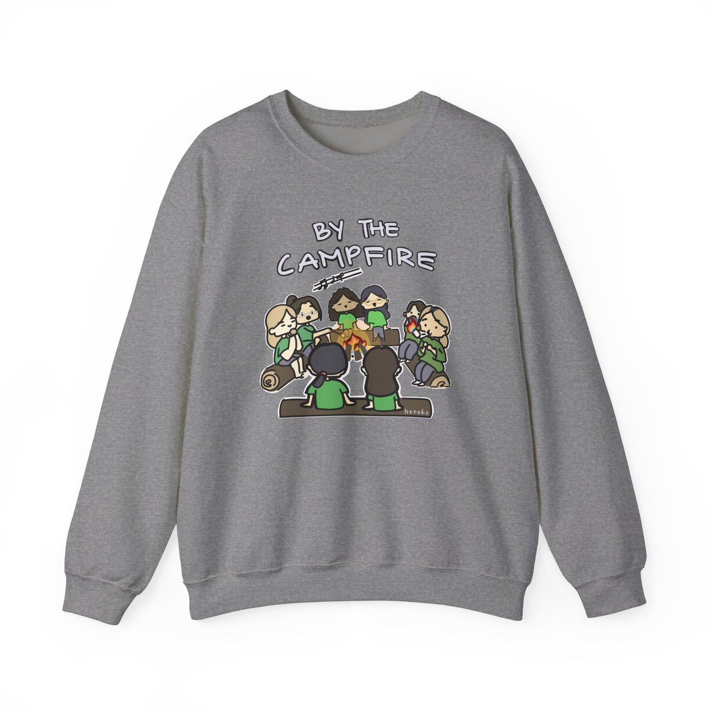 Adults GS GIRLS BY THE CAMPFIRE Crewneck Sweatshirt