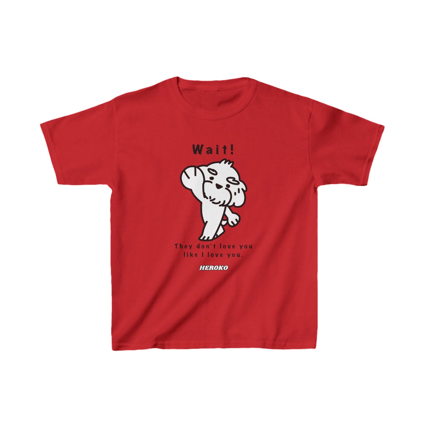 Kids WAIT! DOG MEME Cotton™ Tee