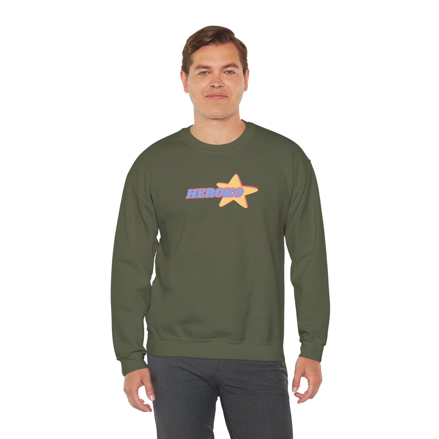 Adults HEROKO RETRO STAR Crewneck Sweatshirt