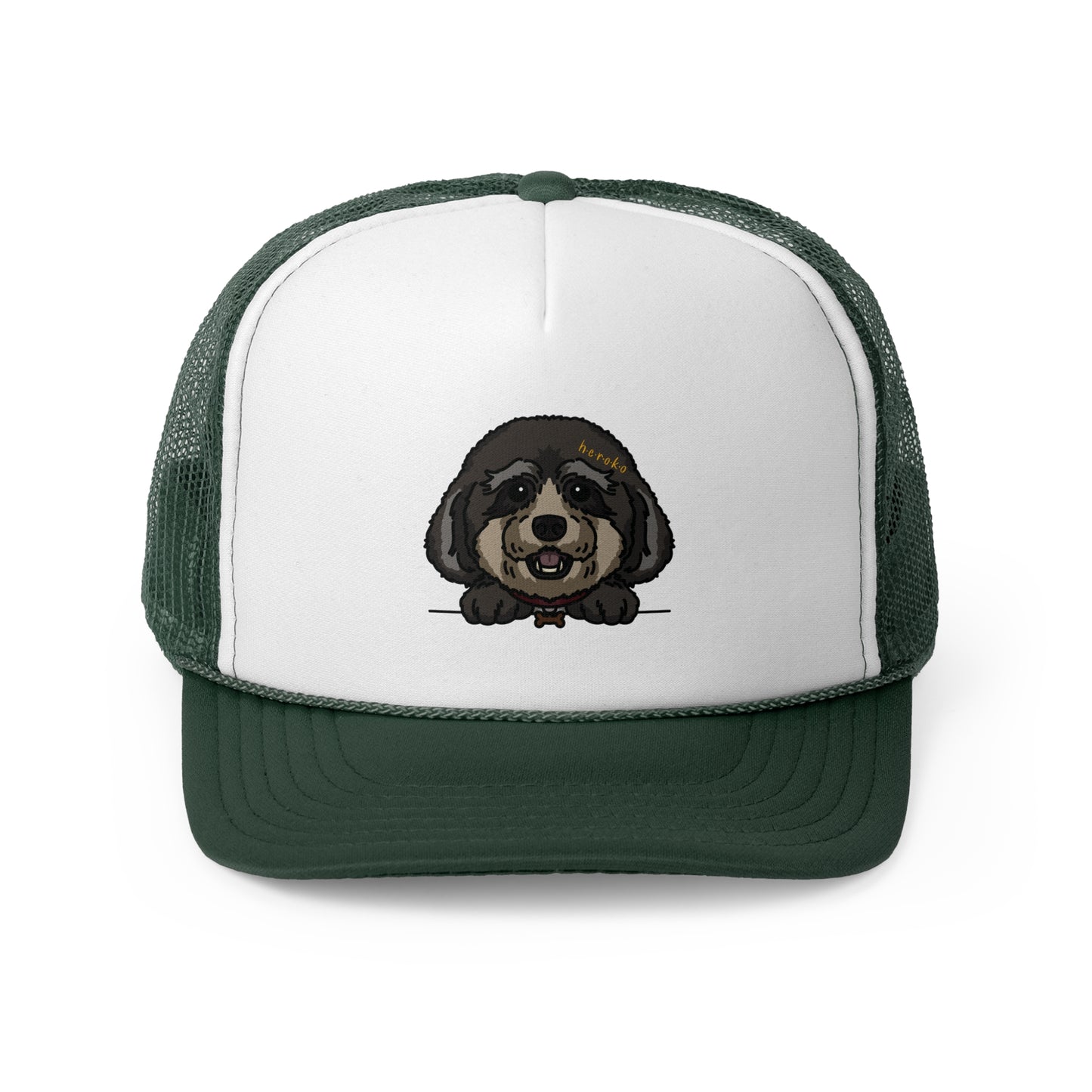 LOUIS POODLE DOG HEAD Trucker Cap/Hat