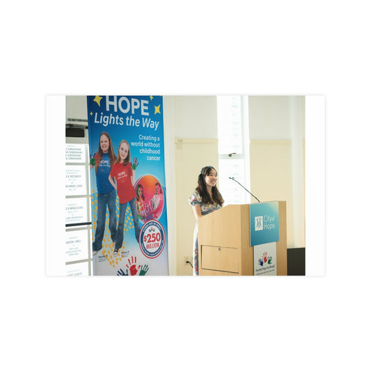 Keira spoke at the Hyundai Hope On Wheels Award Ceremony at City of Hope