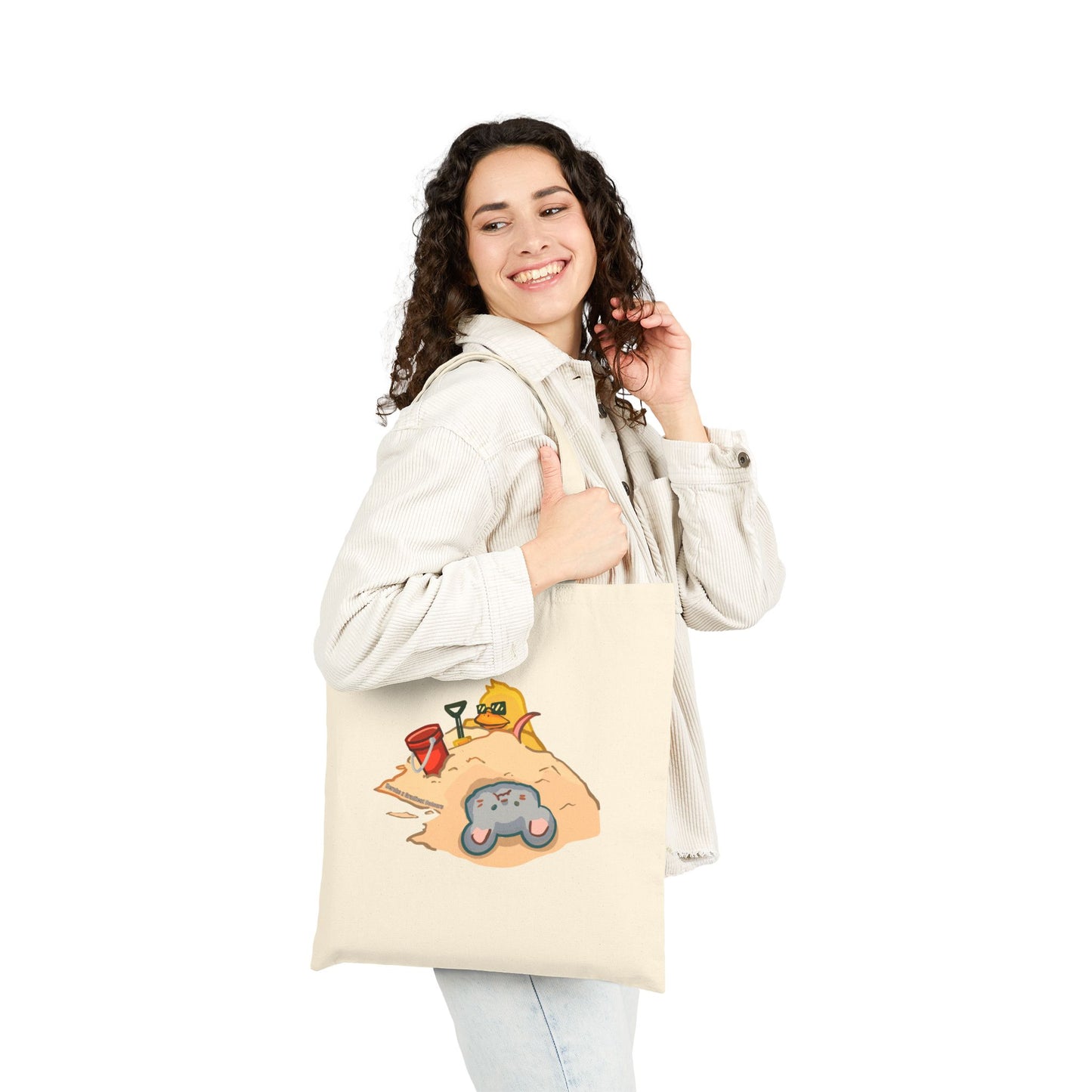 Playing in the Sand Canvas Tote Bag