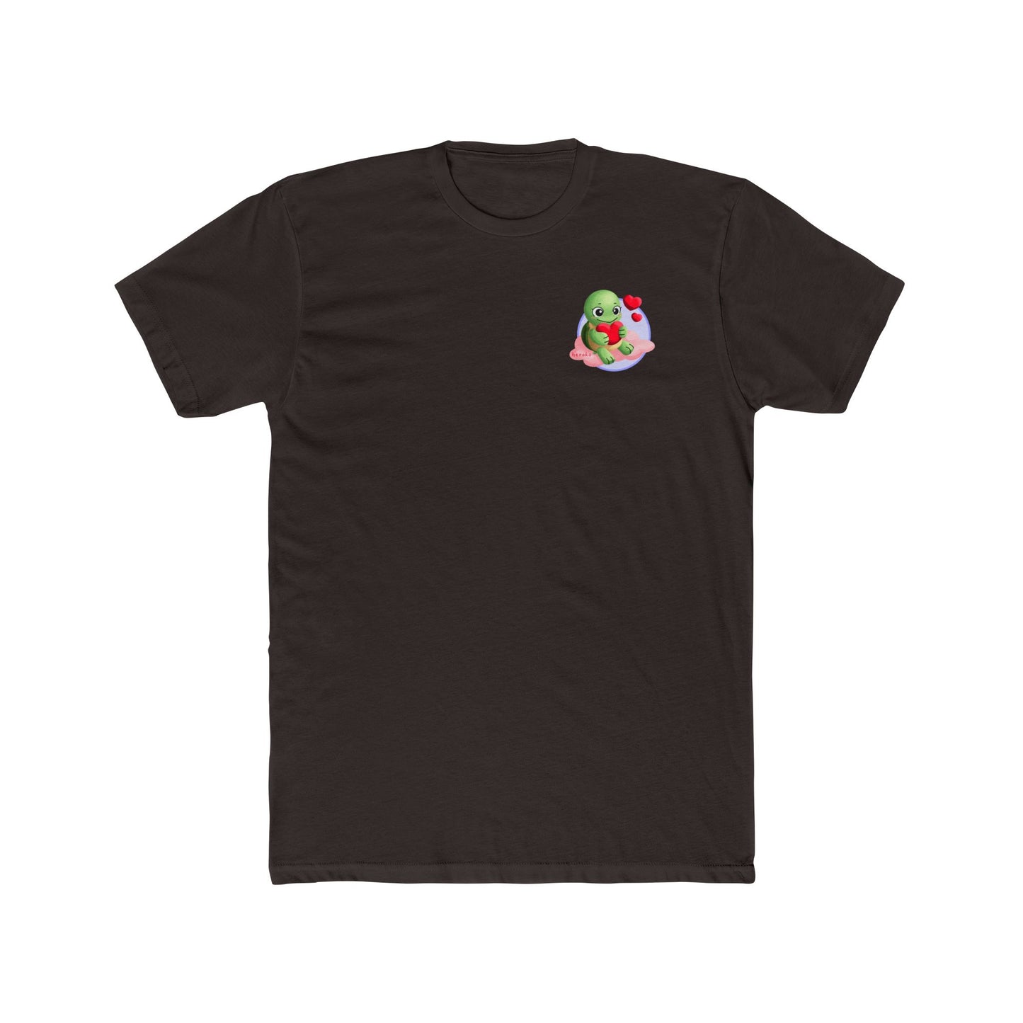 Adults Tee - Cute Turtle Valentine's Day Design