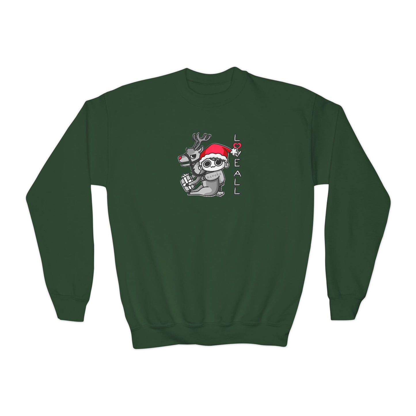 Youth XMAS LOVE REINDEER Crewneck Sweatshirt