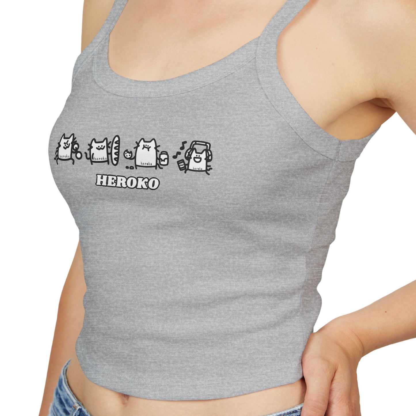 Cute Cats Women's Spaghetti Strap Tank Top - Perfect for Summer Outfits
