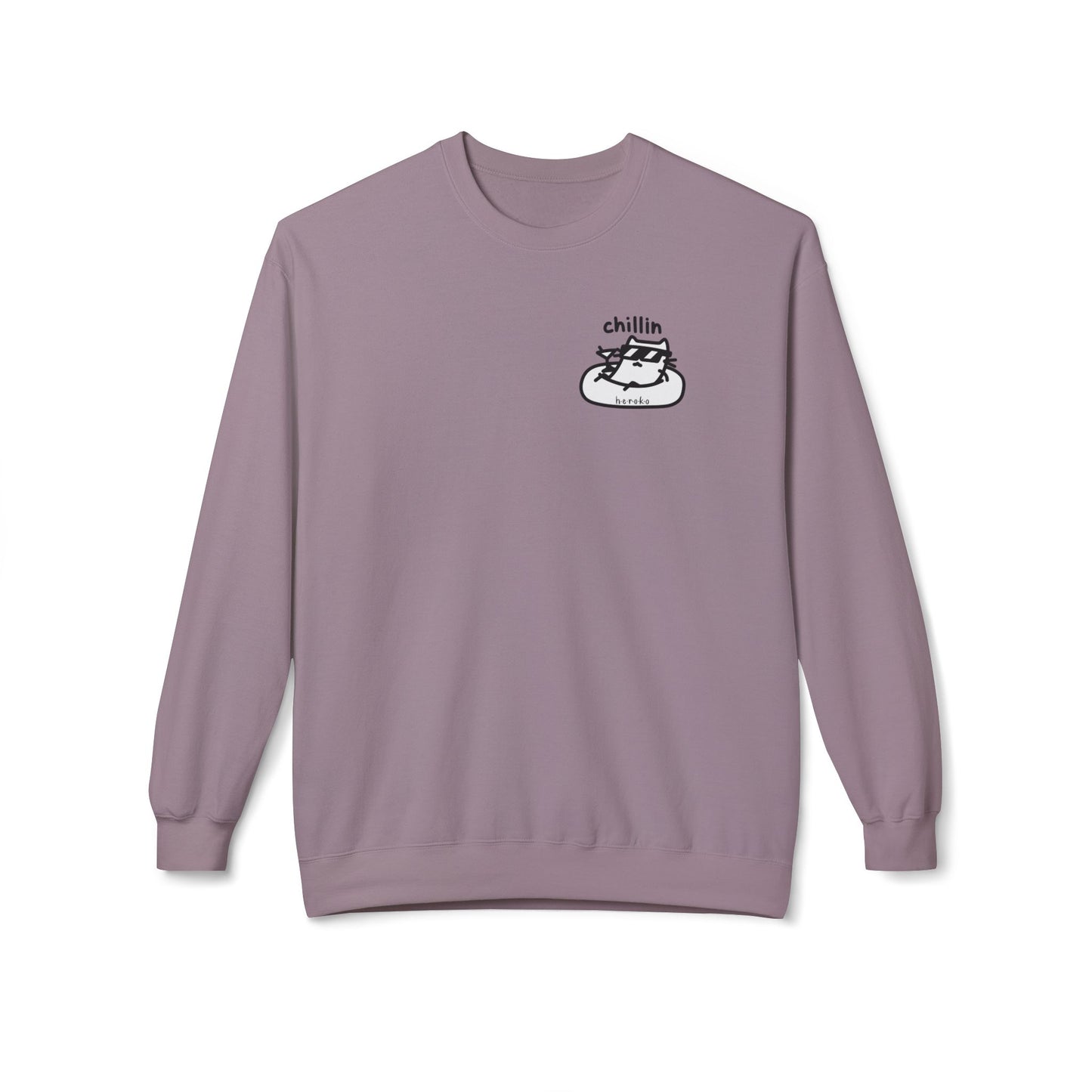 Adults CATS CHILLIN’ Fleece Crewneck Sweatshirt