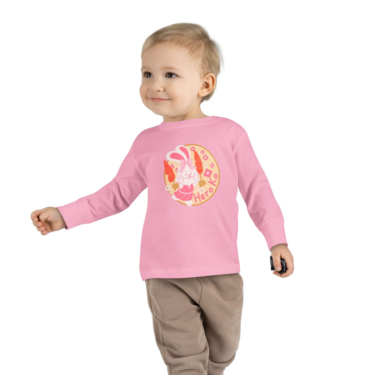 Toddler's CHEER BUNNY PATCH Long Sleeve Tee