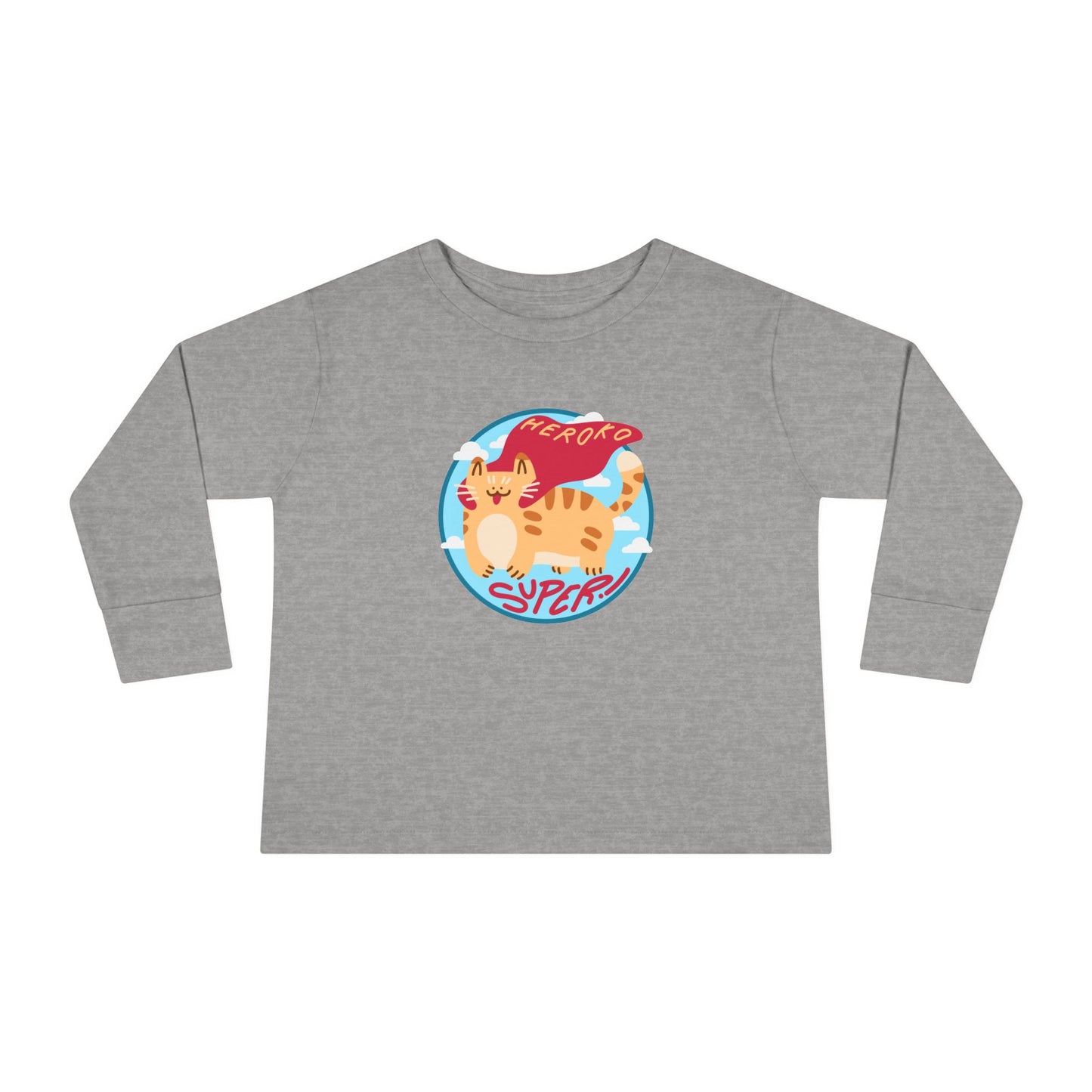 Toddler's SUPER CAT PATCH Long Sleeve Tee