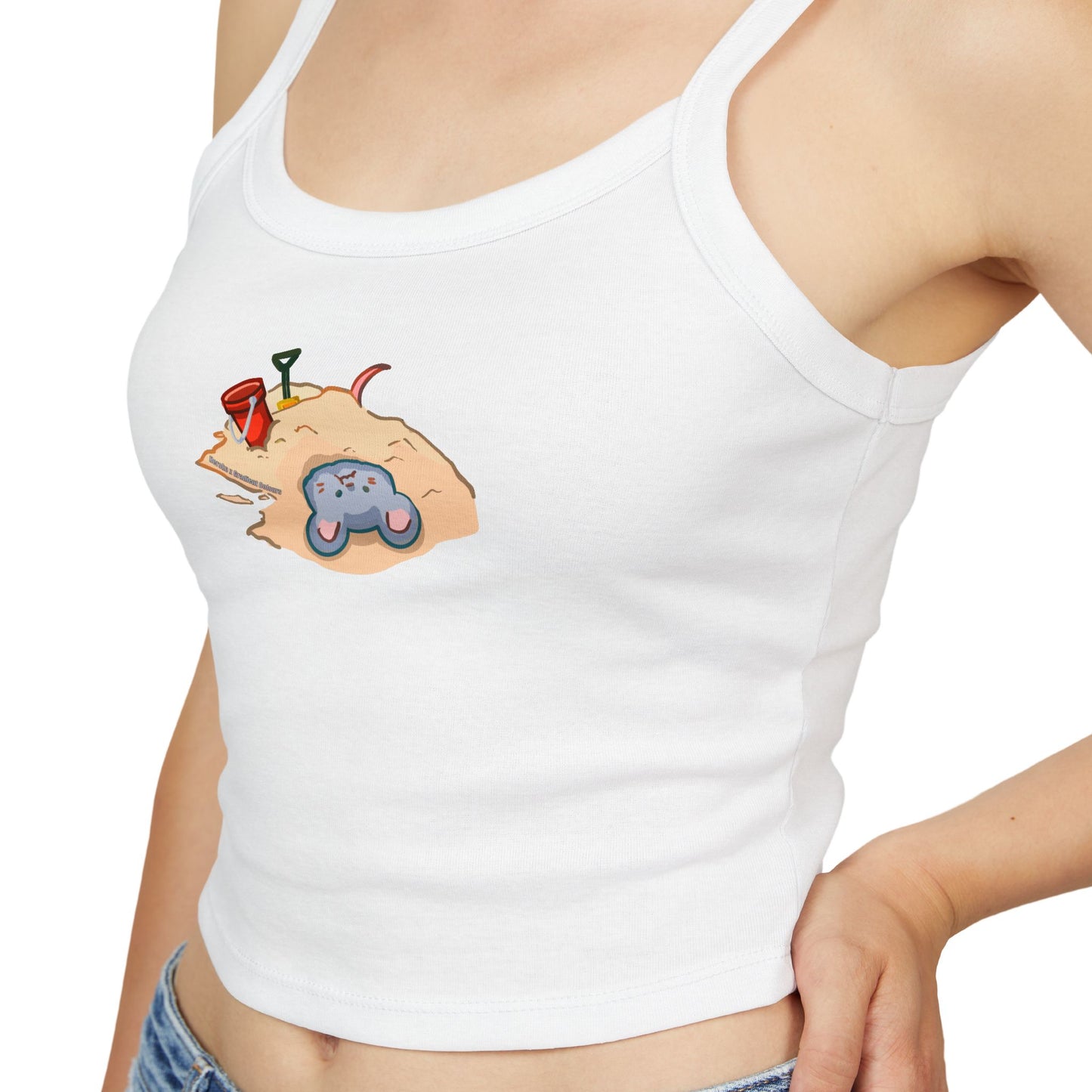 Sand Bathing Mouse Tank Top - Women's Spaghetti Strap