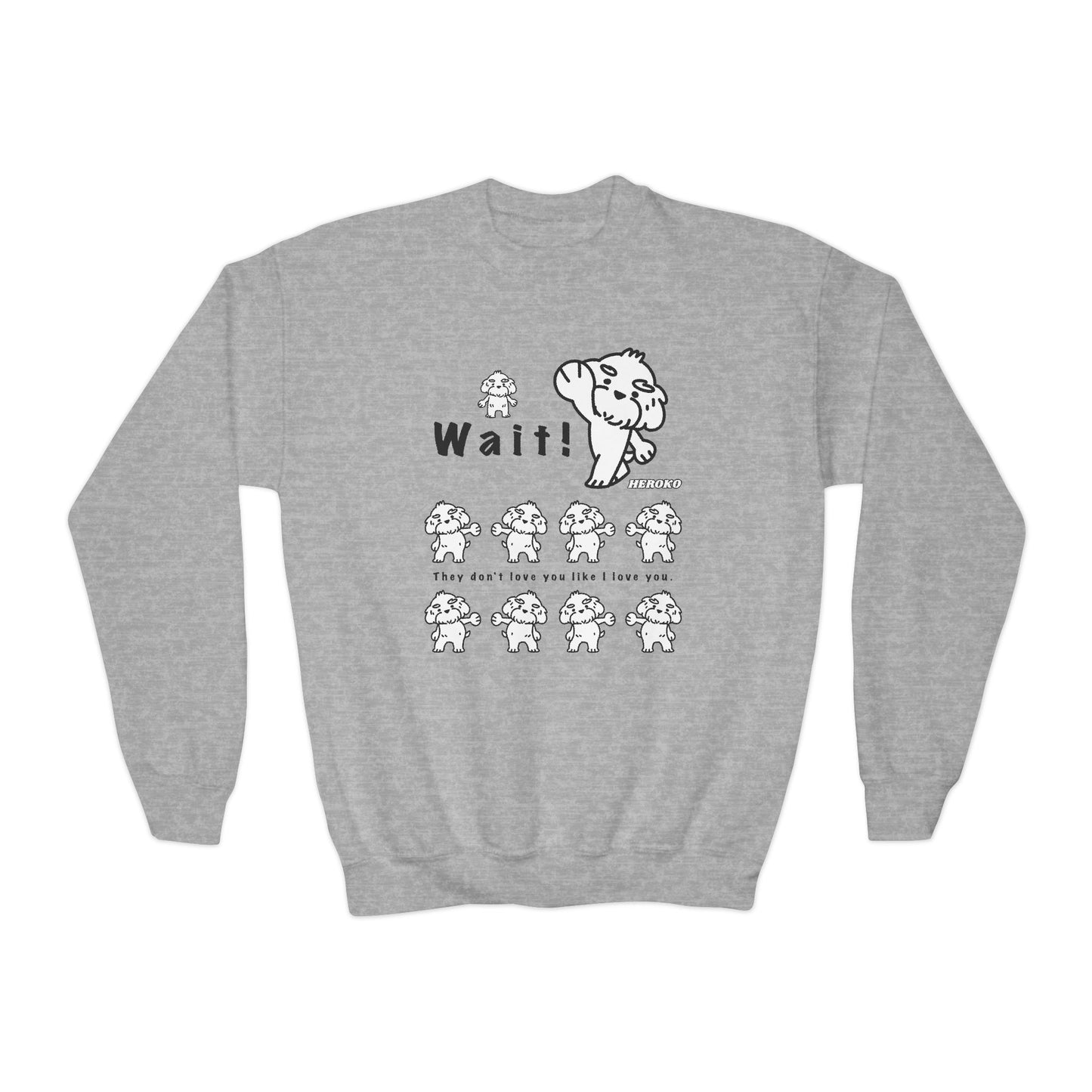 Youth DANCING DOG MEME Crewneck Sweatshirt