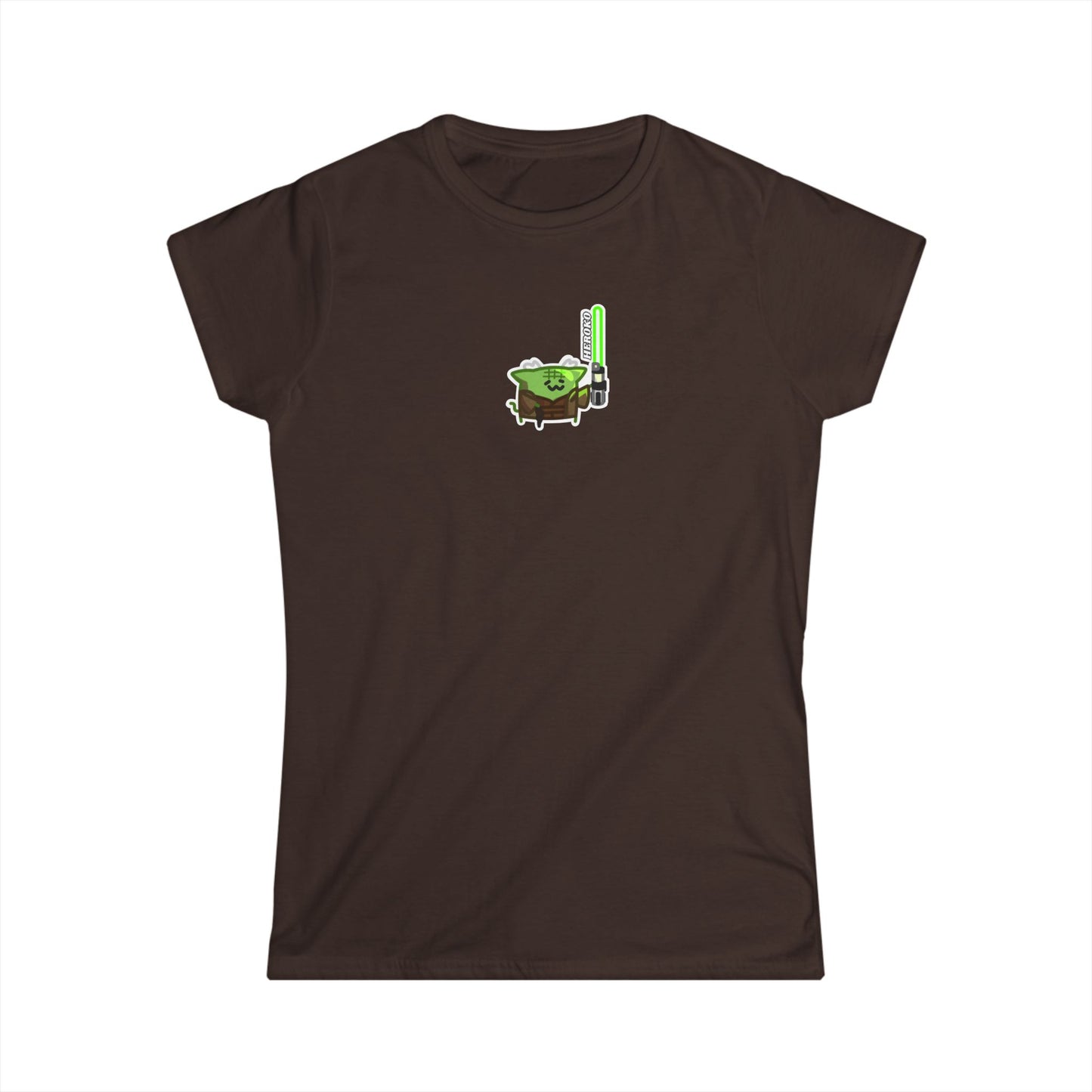 Slim Fit Tee - Jedi Master Cat Design