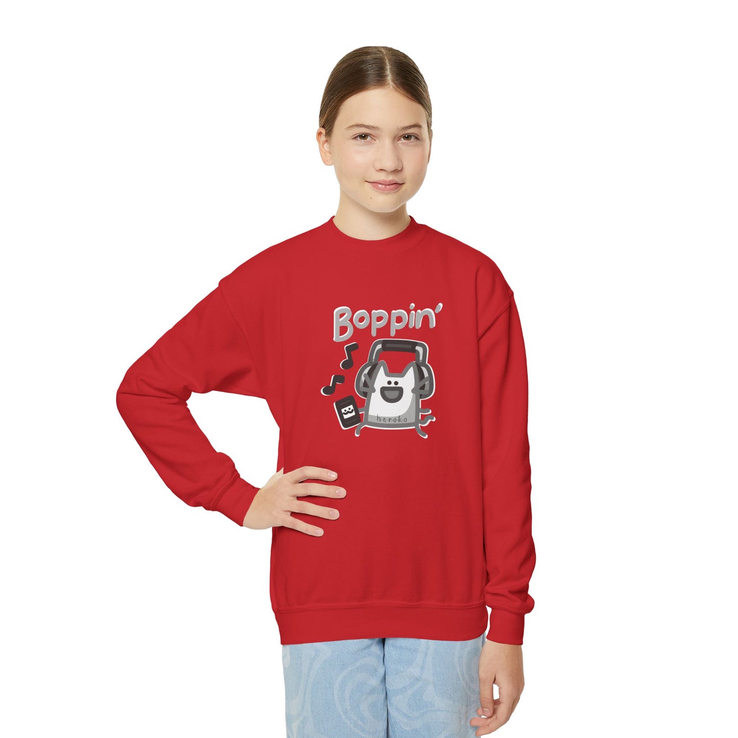 Youth CATS BOPPIN' Crewneck Sweatshirt