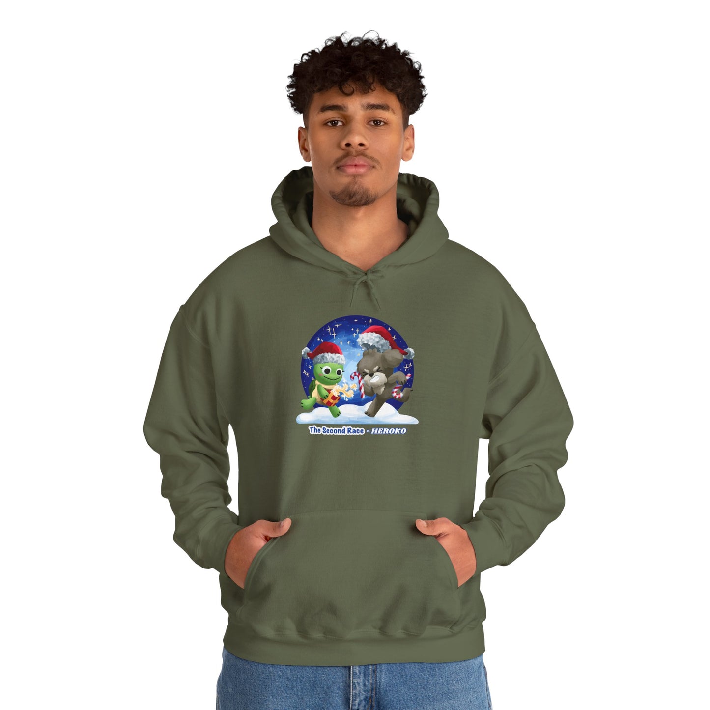 'The Second Race' Snow Globe Adults Hoodie — Holiday Book Lover Sweatshirt