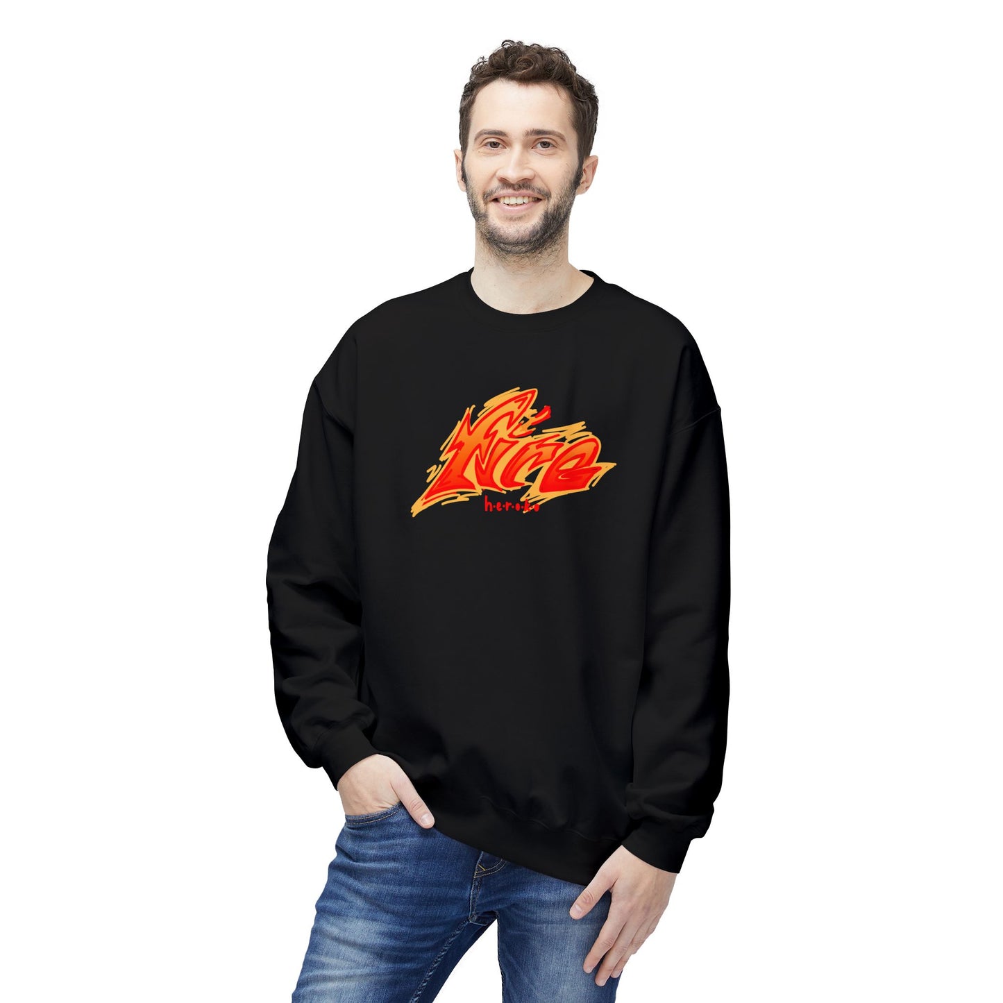 Adults Unisex FIRE Crewneck Sweatshirt