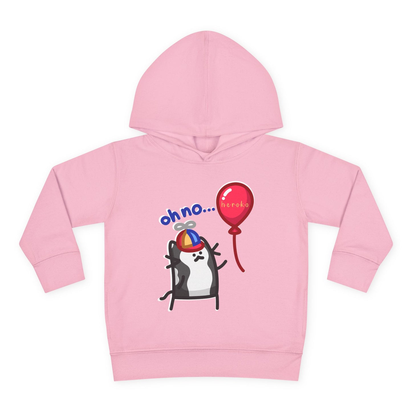 Toddler's CAT AND A RED BALLOON Hoodie