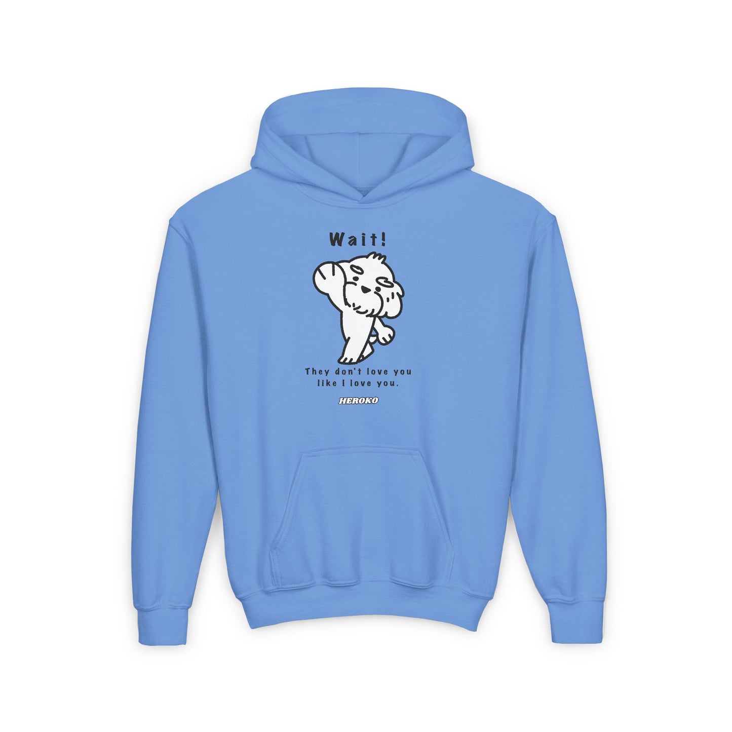 Youth WAIT! DOG MEME Hooded Sweatshirts