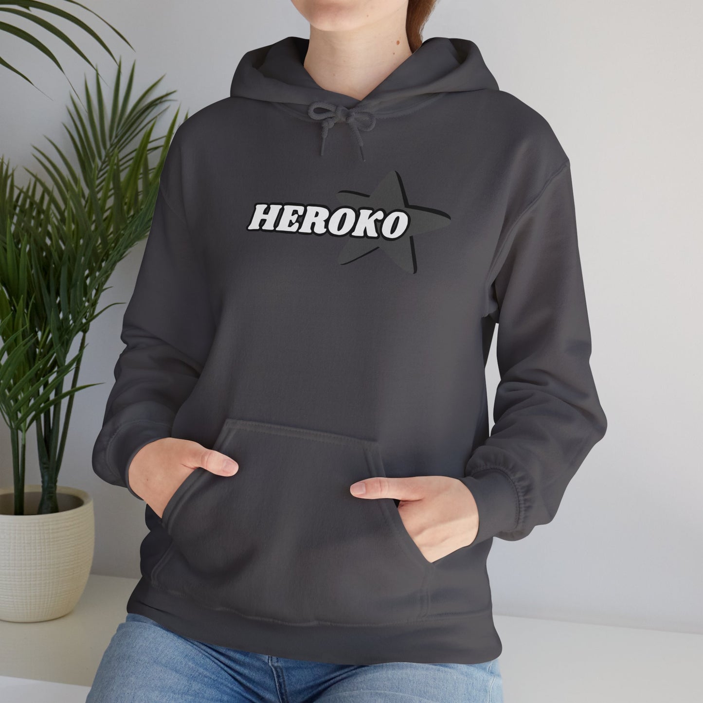 Adults HEROKO B&W STAR Hoodie