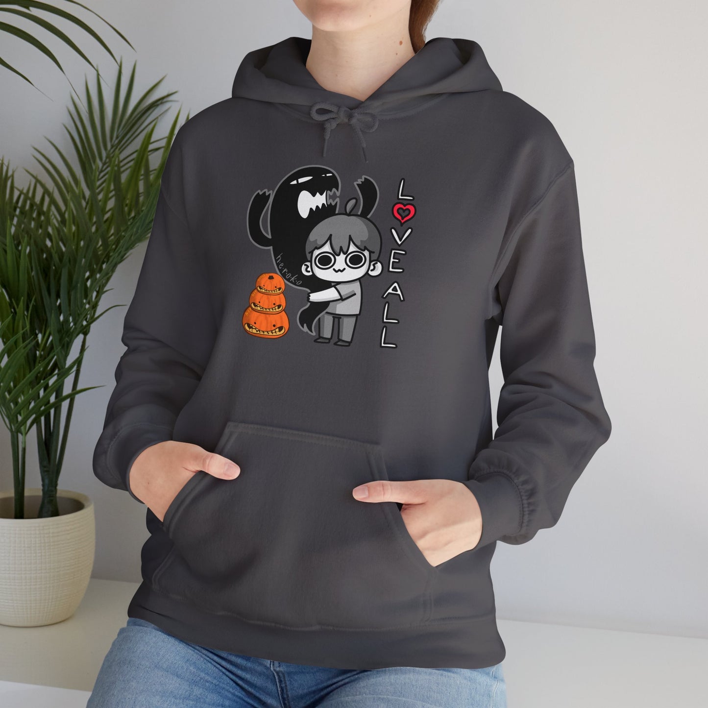 Adults LOVE ALL CREATURES WITH PUMPKINS Hoodie