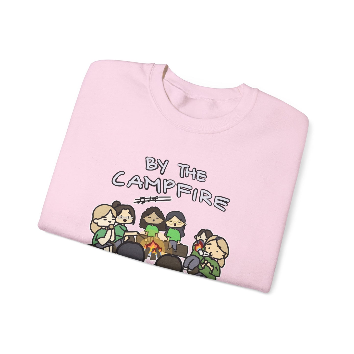 Adults GS GIRLS BY THE CAMPFIRE Crewneck Sweatshirt