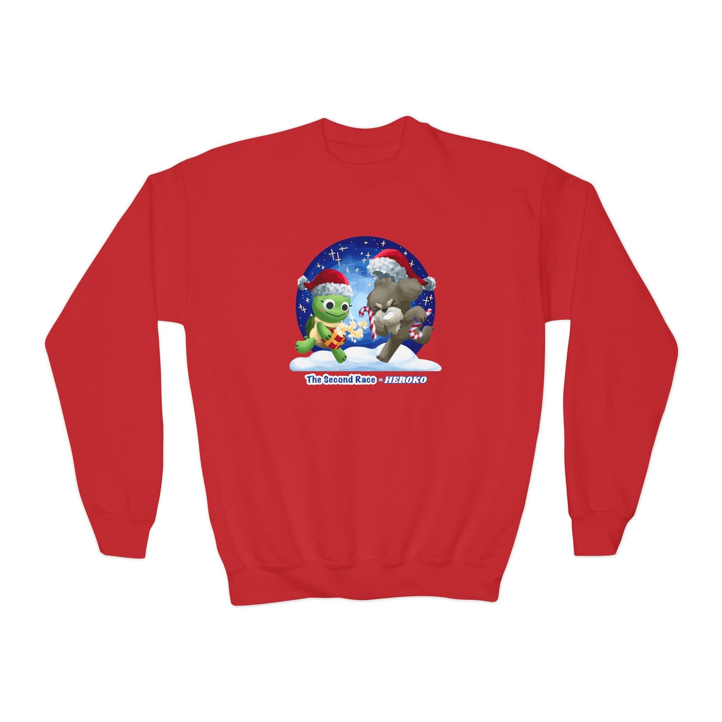 Kids Christmas Turtle and Puppy Crewneck Sweatshirt